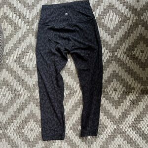 lululemon athletica Black Patterned Leggings